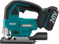 EXTOL pila přímočará aku SHARE20V, BRUSHLESS, 2Ah (8791824)