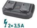 EXTOL bruska úhlová aku SHARE20V, 150/180mm, BRUSHLESS, 2x4Ah (8791846)
