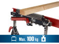 FORTUM koza/podavač 4-funkční, nosnost až 200kg, výška 83-127cm (4759985)