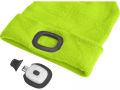 EXTOL čepice s čelovkou 45lm, nabíjecí, USB, fluorescentní žlutá, univerzální velikost (43194)