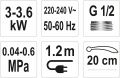 TOYA Baterie umyvadlová s elektrickým ohřívačem vody (20cm) (TO-75930)