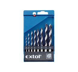 EXTOL vrtáky do dřeva, sada 8ks, 3-10mm, leštěné, EXTOL CRAFT (1142)