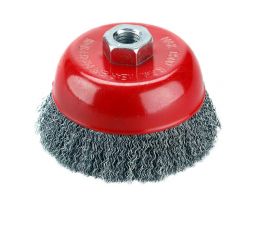 EXTOL kartáč hrnkový, O 75mm, vlnitý drát S 0,3mm, M14x2mm, EXTOL CRAFT (17002)