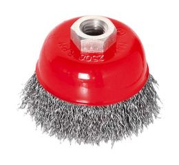 EXTOL kartáč hrnkový, O 100mm, vlnitý drát S 0,3mm, M14x2mm, EXTOL CRAFT (17003)