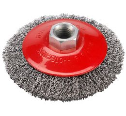EXTOL kartáč miskový, O 100mm, vlnitý drát S 0,3mm, M14x2mm, EXTOL CRAFT (17006)
