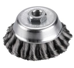 EXTOL kartáč hrnkový copánkový, O 80mm, vlnitý drát S 0,5mm dvouřadý, M14x2mm, EXTOL CRAFT (17009)