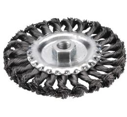 EXTOL kartáč radiální copánkový, O 100mm, vlnitý drát S 0,5mm, M14x2mm, EXTOL CRAFT (17024)