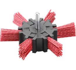 EXTOL kartáč okružní leštící, O 100mm, nylon, stopka 6mm, EXTOL CRAFT (17060)