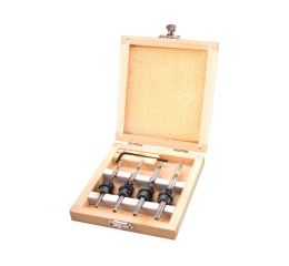 EXTOL vrtáky s dorazem a zahlubovacím kroužkem, sada 4ks, 3-4-5-6mm, délka 76-94mm, do dřeva (20206)