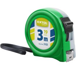 EXTOL metr svinovací, 3m, šířka pásku 19mm, II.tř.př., EXTOL CRAFT (3103)