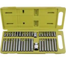 EXTOL hroty TORX , imbus, spline, sada 40ks, CrV, EXTOL CRAFT (6640)