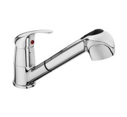 BALLETTO baterie kuchyňská dřezová teleskopická, délka hadice 130cm, 35mm, chrom, BALLETTO (81019)
