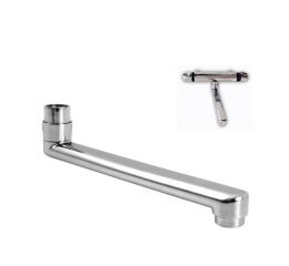 ramínko pro termostatickou baterii, při kombinaci s 81023, 81024, 72023 a 72024 tvoří umyvadlovou, délka 24 cm, chrom (81047)
