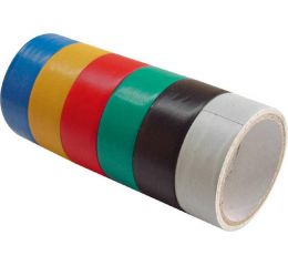 EXTOL pásky izolační PVC, sada 6ks, 19mmx0,13mmx3m (9550)