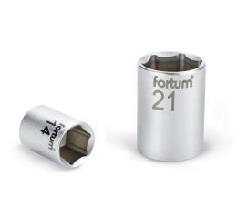 FORTUM hlavice nástrčná, 1/4', 10,0mm, L 25mm, 61CrV5, FORTUM (4701410)