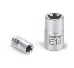 FORTUM hlavice nástrčná vnitřní TORX, 1/2', E14, L 38mm, 61CrV5, FORTUM (4700702)