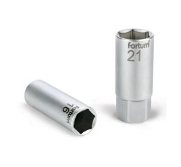FORTUM hlavice na zapalovací svíčky, 1/2', 21mm, L 65mm, 61CrV5, FORTUM (4700901)