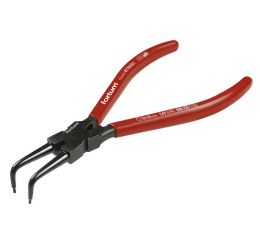 FORTUM kleště seeger zahnuté vnitřní, 140mm, rozsah 10-25mm, 61CrV5, FORTUM (4770502)
