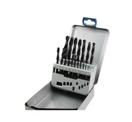 EXTOL vrtáky do kovu v kovové krabičce, sada 19ks, 1-10mm, po 0,5mm, HSS, EXTOL PREMIUM (8801191)