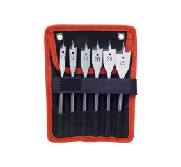 EXTOL vrtáky ploché do dřeva, sada 6ks, 10-12-16-18-20-25mm, EXTOL PREMIUM (8801210)