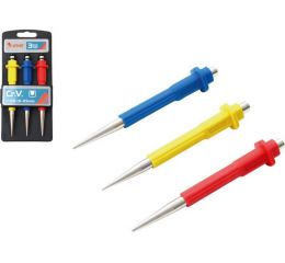 EXTOL důlčíky, sada 3ks, 0.8, 1.5, 2.5mm, CrV, EXTOL PREMIUM (8801810)