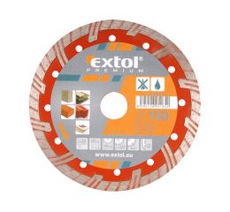EXTOL kotouč diamantový řezný turbo plus, 150x22,2mm, suché i mokré řezání, EXTOL PREMIUM (8803033)