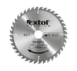 EXTOL kotouč pilový s SK plátky, 140x2,0x16mm, 30T, šířka SK plátků 2,8mm, EXTOL PREMIUM (8803210)