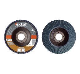 EXTOL kotouč lamelový šikmý, P60, 150mm, sklotextilní podložka, zirkon, EXTOL PREMIUM (8803446)