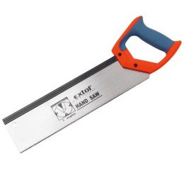 EXTOL pila na dřevo čepovka, 350mm, 12zubů na 25mm, erg.rukojeť-tvrdý plast + povlak z měkké gumy, magn.ochran.lišta, trojbrouše