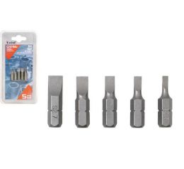 EXTOL hroty ploché, sada 5ks, 25mm, (-) 3-4-5-6-7, CrVMo, EXTOL PREMIUM (8819605)