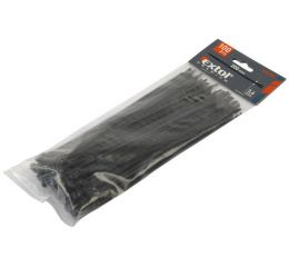 EXTOL pásky na vodiče, 4,8x500mm, 100ks, černé, NYLON, EXTOL PREMIUM (8856168)