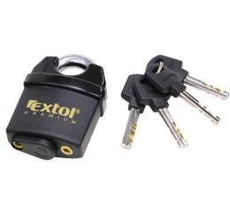 EXTOL zámek visací bezpečnostní voděodolný, 50mm, 4 klíče, EXTOL PREMIUM (8857750)