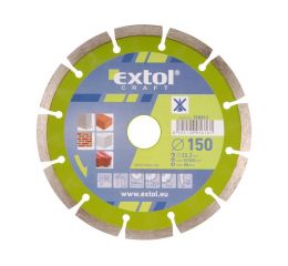 EXTOL kotouč diamantový řezný segmentový, 150x22,2mm, suché řezání, EXTOL CRAFT (108813)