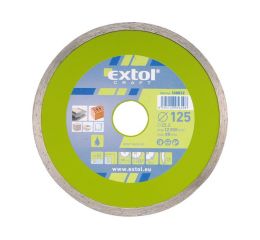 EXTOL kotouč diamantový řezný celoobvodový, 125x22,2mm, mokré řezání, EXTOL CRAFT (108832)
