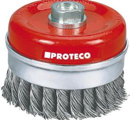 PROTECO PROTECO hrnkový copánkový kartáč s upínáním M14 100mm Fe (10.233-100-F)