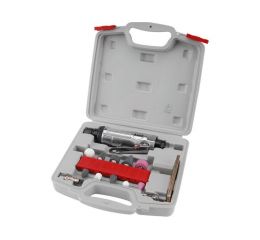 EXTOL bruska přímá s  brusnými nástavci, sada 16ks, "1/4""", pneumatická, EXTOL PREMIUM, GD 170 B (8865002)