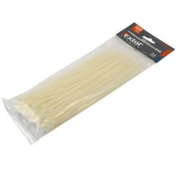 EXTOL pásky na vodiče, 3,6x140mm, 100ks, bílé, NYLON, EXTOL PREMIUM (8856105)
