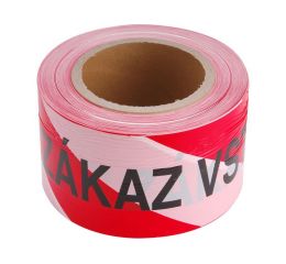 EXTOL páska výstražná červeno-bílá ZÁKAZ VSTUPU, 75mm x 250m, EXTOL CRAFT (9568)