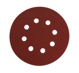EXTOL papír brusný výsek, suchý zip, bal. 10ks, 125mm, P150, 8 otvorů (8803566)