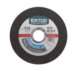 EXTOL kotouč řezný na ocel/nerez, 115x1,0x22,2mm, EXTOL INDUSTRIAL (8701000)