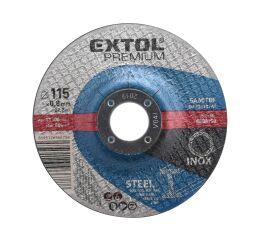 EXTOL kotouč řezný na ocel/nerez, 115x0,8x22,2mm, EXTOL PREMIUM (8808150)