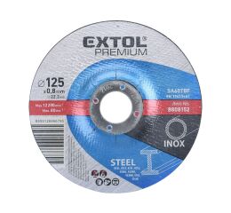 EXTOL kotouč řezný na ocel/nerez, 125x0,8x22,2mm, EXTOL PREMIUM (8808152)