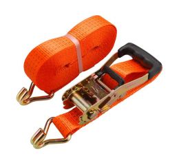 EXTOL pás upínací ráčnový s háky, 3m x 50mm, max. 4000kg, pevnost pásu: při opásání 4000 daN, v tahu 2000 daN, PES, EXTOL PREMIU
