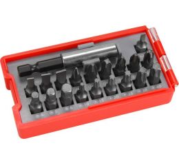 EXTOL hroty, sada 20ks, magnetický držák hrotů, CrV, EXTOL PREMIUM (8819640)