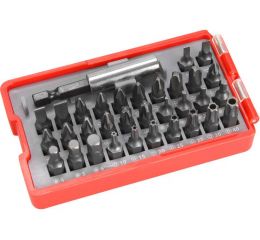 EXTOL hroty, sada 33ks, magnetický držák hrotů, CrV, EXTOL PREMIUM (8819641)