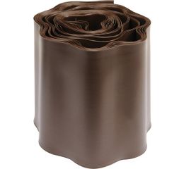 TOYA Plastový okraj trávníku v:150mm, d:9m hnědý (TO-88704)