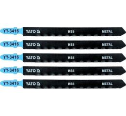 YATO List pilový do přímočaré pily 130 mm na kov TPI21 5 ks (YT-3416)