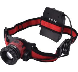 EXTOL čelovka 450lm CREE XPL, nabíjecí, USB, 10W CREE XPL, funkce ZOOM (43190)