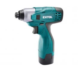 EXTOL utahovák rázový aku HEX 1/4", 14,4V Li-ion (2x), 1500mAh (8791250)