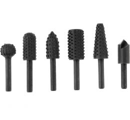 EXTOL rašple rotační do dřeva, sada 6ks (8803701)